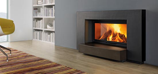 Wood fireboxes by Piazzetta