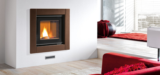 Pellet fireboxes by Piazzetta