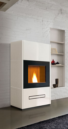 Pellet fireboxes by Piazzetta