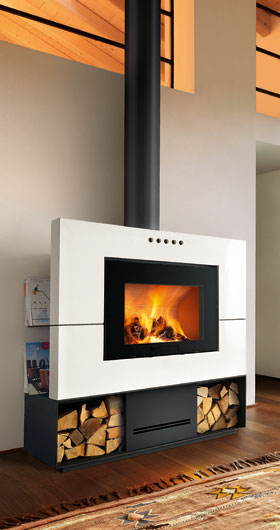 Wood fireboxes by Piazzetta