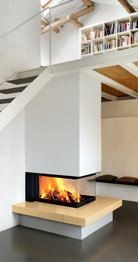 Wood fireboxes by Piazzetta